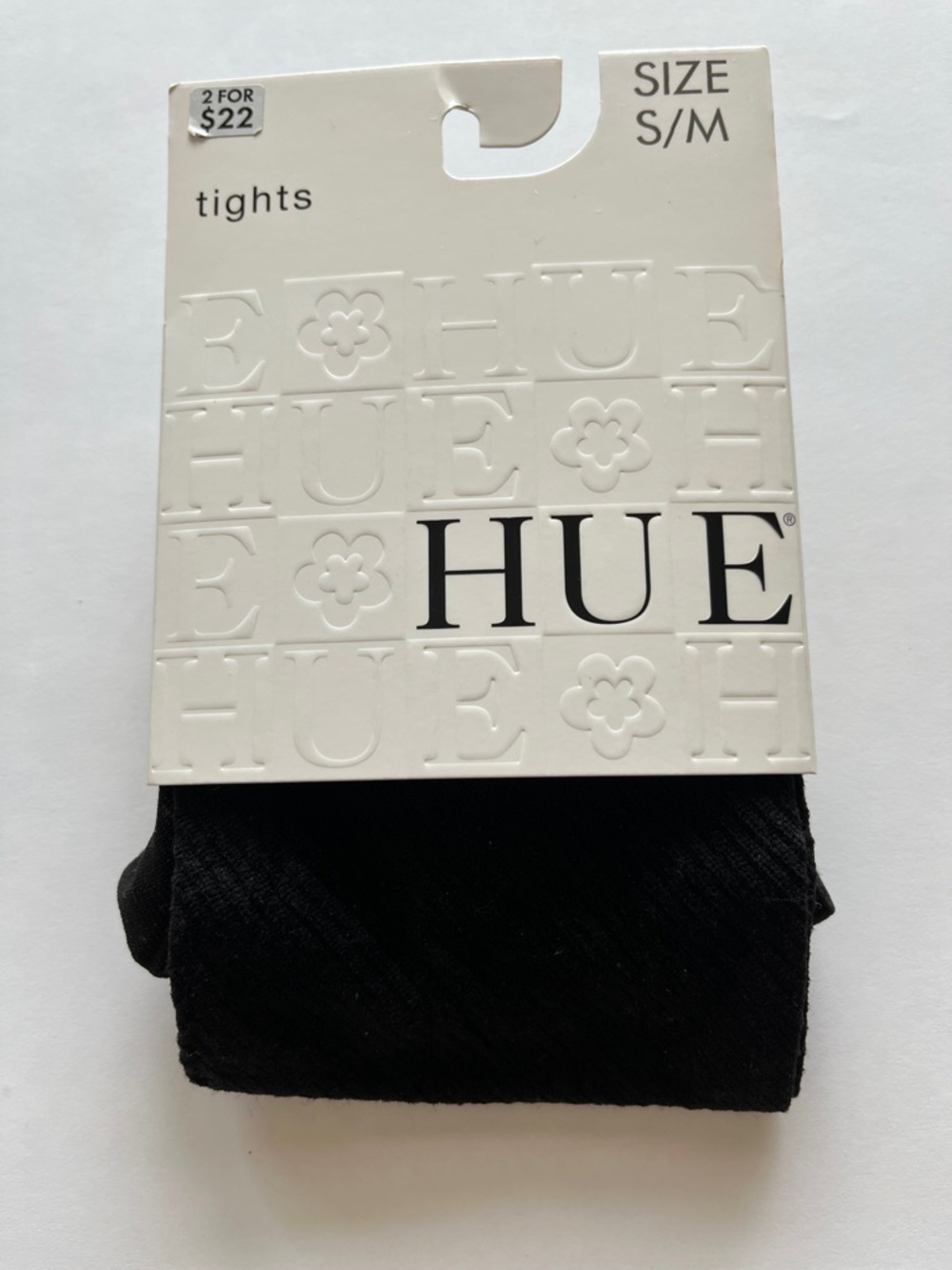 HUE women’s Black Tights - S/M Packaged